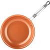 HADTILHXW Padella Antiaderente Da 20, 24 E 28 Cm Con Rivestimento In Ceramica E Titanio, Padella Rotonda In Rame For Uova, Pentole Da Cucina KC0459(28cm)