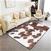 Loussiesd Mucca Pelliccia Soggiorno Tappeti In Pelle Di Vacchetta Decorazione Tappeto Agriturismo Accento Tappeto Fattoria Pelle Animale Trapuntato Interno Tappeto Area Tappeto 150X200cm