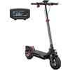 ENGWE Y600 Monopattino Elettrico con 48V 18Ah Batteria con Fino a 70KM, Motore da 500W e Doppia Sospensione, Pneumatici All-terrain Larghi da 10" x 2.75", Display LCD e Fari Anteriori(Grigio)