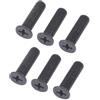 FABULETTA 10 viti di fissaggio M5 x 30 mm, filettatura sinistra per mandrino adattatore UNF 1/2 e 3/8, metallo nero, vite di ricambio per il fissaggio di mandrini in officina e fai da te