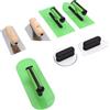 KUIDAMOS Set di Cazzuole in Acciaio Inossidabile Lucidato per Gesso Veneziano per Strumenti per Intonacare Pittura Artistica da Parete, Impugnatura Ergonomica, Compatto e Portatile, Materiale ABS,