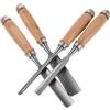 Hemobllo Set di Scalpelli da Legno 4 Pezzi 6 12 18 24mm per Falegnameria