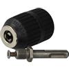 vhbw mandrino a cambio rapido compatibile con Hitachi H60MR, G18DBVL avvitatori a batteria, trapani, nero, rotazione sinistrorsa e destrorsa