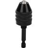 Generic Adattatore per Mandrino per Trapano da 0,6-8 Mm, Attacco Esagonale da 1/4 di Pollice, Strumento di Conversione per Mandrino per Trapano a 3 Griffe per Utensili Elettrici