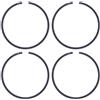 MIGHTY SCAPERS Piston Ring Set 44mm x 1.5mm Part di sostituzione per la riparazione del motore Chainsaw Compatibile con 49 42 51 55 246 345 350 340 346 351 353 2150 CS2150