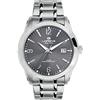 Lorenz Orologio da polso da uomo, colore argento, con cinturino in acciaio inox, diametro cassa: 38 mm, 030044BB