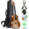 Hricane 23 Ukulele da concerto professionale per principianti adulti (23 polici Acacia)