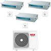 Riello Climatizzatore Condizionatore Riello Canalizzato Trial Split Inverter R32 12000 + 12000 + 18000 BTU con U.E AARIA MULTI 475 PI Classe A++/A+
