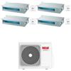 Riello Climatizzatore Condizionatore Riello Canalizzato Quadri Split Inverter R32 9000 + 9000 + 9000 + 12000 BTU con U.E AARIA MULTI 475 PI Classe A++/A+