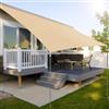 Hsweeth Vela Ombreggiante Rettangolare 4x5m Protezione UV al 99% Impermeabile Tenda a Vela Dissipazione Rapida del Calore Resiste a Forze di Trazione Elevate Tenda Ombreggiante per Patio Giardino Esterno