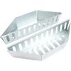 QOXEZY Confezione da 2 cestini per barbecue a carbonella in acciaio inox, resistenti utensili per grigliare all'aperto, compatibili con bricchette e trucioli di legno (0,6 mm, due confezioni)
