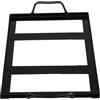 SHINEOFI Porta Piastra Resistente al Fuoco e Robusto Design Semplice Sale per Barbecue in Ferro Smaltato Nero per Campeggio e Grigliate All'aperto