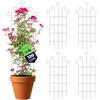KADAX Griglie per traliccio in metallo, 58 x 120 cm, 4 pezzi, per piante rampicanti come rose e clematide, traliccio per giardino, balcone e terrazza, griglia in acciaio
