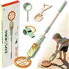 Aicharynic Rivelatore di metallo per bambini, rilevatore di metallo, portatile, per bambini, con indicatore sonoro, metal detector per bambini, regolabile da 60 a 80 cm, per esplorazione all'aperto