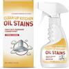 Generic Detergente per cucina, 120 ml, detergente per olio pesante, per uso intensivo, sgrassatore spray per cucina per macchie di olio, detergente versatile multi-superficie