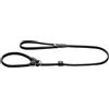 HUNTER Guinzaglio per Retriever Round & Soft Canadian UP, Colore Nero, in Morbida Pelle, Cinturino da Polso, Anello di Fermo, Rotondo, sostenibile, Prodotto in Germania, Misura: 10/120