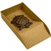 Generic Piatto da bagno a forma di tartaruga, 30,5 x 15 x 6 cm, con rampa, accessori per habitat tartarughe, riutilizzabili, piatti antiscivolo per rettili per tartarughe, rane cornute e lucertole