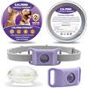 ASEFWEG Aquality Pets Collare Antiparassitario Naturale,AqualityPets Collare Antiparassitario per Cani Naturale,Ciondolo Repellente per Pulci E Zecche，Protezione Duratura per Cani di Tutte le Taglie (Viola)