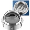 Generic Comignolo Antivento,Griglia Aerazione Regolabile,Tappo Griglia Aerazione 60mm 70mm 80mm 90mm 100mm 110mm 120mm per Ventilazione Tetto Con Viti per Scarico Camino Esterno(150mm/6in)