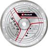 Einhell - Disco da taglio Turbo diamantato 300 x 25,4 mm (accessorio per taglia-pietra, Ø 300 x 25,4 mm, diametro 6 mm, diametro massimo 6400 min-1, per tagliapietra)