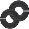 PATIKIL Medaglione per Soffitto, 2 Pz 10 Od x 4 Id Pu Medaglione Decorativo per Luce Soffitto Lampadario Medaglione Diviso Copertura per Luce Soffitto per Lampade Ventilatori, Nero