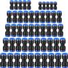 BDHYYM 50 Pezzi Connettori Pneumatici Connettore Dritti Raccordi Pneumatici Innesto Rapido Connettore Pneumatico per Collegamento Tubo Aria Compressa 4/5/6/8/10/12 mm