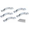 Lemag srl Maniglie per Mobili Minutex 699 Interasse 100 mm Set 5 Pezzi Maniglia Cucina Armadio Cassetti Design Moderno Montaggio Facile