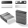 HFDONGL 20 Pezzi Chiusura Magnetica per Tende 45 x 13 mm Clip Magnetiche per Zanzariere Magneti Adesivi per Tende Finestra Magnete Forte Calamita Adesiva per Zanzariere Tende per Porte Tende per Finestre
