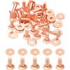 PATIKIL Chiodi per Abbigliamento 9x4x11mm, 24 Set Spikes per Chiodi e Spikes per Abbigliamento Rivetti in Pelle Burrs Fastener in Rame Viti in Metallo per la Realizzazione Tessuto