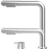 XJTNLB Rubinetto Cucina Sottofinestra Spazzolato Miscelatore Cucina con Doccetta Estraibile Rubinetto Camper con Doccetta Estraibile
