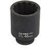 US PRO 3500 - Bussola a impatto profondo, 46 mm, 12 punti, lunghezza 85 mm