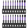 MIGUBIGU 20 Pezzi Inserti Esagonali per Avvitatore Professionali 50mm, Jack da 1/4 di Pollice, Punte Brugola per Avvitatore con Magnetismo, Punte per Cacciavite Esagonale H1.5-H8