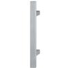 VI.TEL. Coppia Maniglioni per Porta Portone Liscio Zancato In Acciaio Inox Satinato Per Porte Interne Esterne Serramenti E Negozi serie Caserta 2 Pezzi