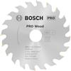 Bosch 1x Lama per sega circolare PRO Wood a filo per seghe portatili (per Legno tenero, Legno duro, Ø mm, Professional Accessorio Sega circolare portatile)