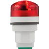 Sirena P40 A LED - Rosso - Buzzer piezoelettrico con luce LED integrata - 12/24V ACDC - 91183