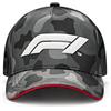 Fuel For Fans Formula 1 - Cappello Mimetico F1, Prodotto Ufficiale, Unisex, Taglia Unica, Colore: Nero, Nero, Taglia Unica