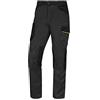 Deltaplus DELTA PLUS Pantalone da Lavoro Multitasche 65% Poliestere 35% Cotone 245gr Mach 2 Deltaplus M2PA3 - XXXL, Grigio-Giallo