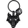 FaithHeart Campanello Moto Portachiavi In Acciaio Inox Portafortuna Stile Punk con Simbolo Vichingo Vegvisir Mjolnir Hip Pop Portafortuna per Moto