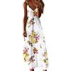 JokeLomple Abito da Donna a Canotta Lunga con Stampa Senza Maniche Abito Lungo da Donna Casual con Scollo a V Vestito Maniche Sportivo