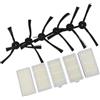 StarRing Kit di 11 filtri HEPA con spazzole laterali per aspirapolvere Lidl per robot aspirapolvere SilverCrest SSR 3000 A1, 5 filtri HEPA, 6 spazzole laterali
