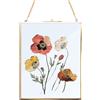 Homtone Cornice in vetro per parete, 25 x 20 cm, sospesa, in vetro, per fiori, piante, foto fai da te
