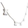 m MU MU 5M Catena Luminosa Esterno LED Catenaria 10 Portalampada E27 Da 5 Metri Cavo Bianco Prolungabile Fino a 1000W IP54 Outdoor Giardino Matrimonio|5 M, BIANCO [Classe efficenza energetica: A]