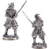 TOBBOMEY 2 statuette giapponesi samurai in miniatura samurai guerriero statua per bonsai decorazione della casa giapponese e della scrivania ornamento storico asia scultura arte per camera e ufficio