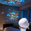 JIABAOZ Proiettore di luce LED rotante dinamico per bambini, Luce di Proiezione Rotante Colorata Oceano,Notturna Ricaricabile USB per Camera da Letto, Home Theater, Festa (Ocean)