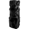 NEXHOME Vaso Decorativo Moderno Made in Italy di Design Artistico Ultra Resistente Antirottura, Scultura Contemporaneo per Arredo Casa, da Interno ed esterno per Tavolo Mensola e Soggiorno(Nero)