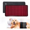 HKFGSHOP Cintura Di Terapia a Luce Rossa Per Animali Domestici, 120pcs Perle Di Luce LED, Dispositivo Di Terapia a Luce Rossa a Infrarossi, Potenza E Tempo Regolabili, Per Alleviare Il Dolore, Gatti, Cavalli