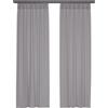 domus&trend - Tenda da arredo per Interni Ignifughe Filtranti, Tende a Pannello 140x300 cm, Per Casa Binario o Bastone, Tende a Pannello Moderne, 100% Made in Italy (Tortora_Attacco per binario)