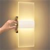 ChangM LED Lampada da Parete Interno 12W Può Regolare la Luminosità del 10% -100% Moderno Applique da Parete Interni Lampada a Muro in Acrilico,Bianco Caldo 3000K