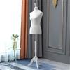 Loywe Manichino da cucito femminile, manichino da vetrina, busto da donna, manichino da cucito, manichino per vestiti, busto busto busto taglia 36/38 | 6016 bianco