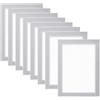 PATIKIL Cornice Magnetica per Foto 4x6, 8 Pezzi di Cornici Magnetiche A6 Autoadesive Riutilizzabili per Frigorifero Finestra Parete, Argento